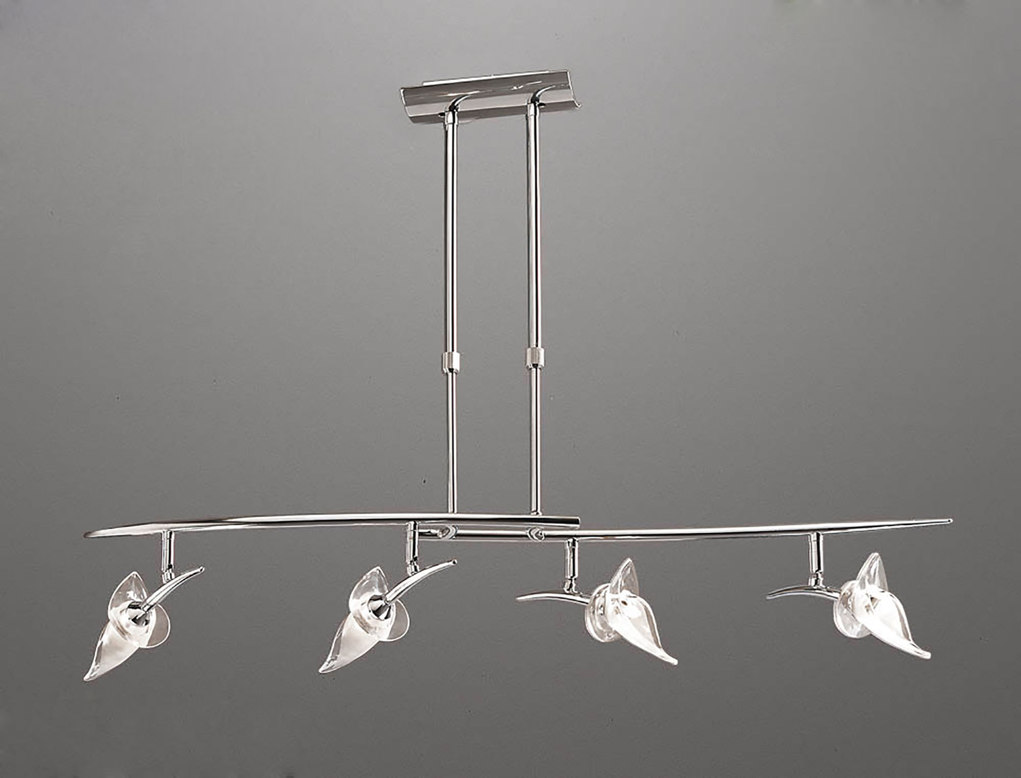 Flavia Polished Chrome Ceiling Lights Mantra Linear Fittings